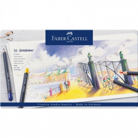 Chì Màu Goldfaber, Hộp Thiếc 36 Màu
